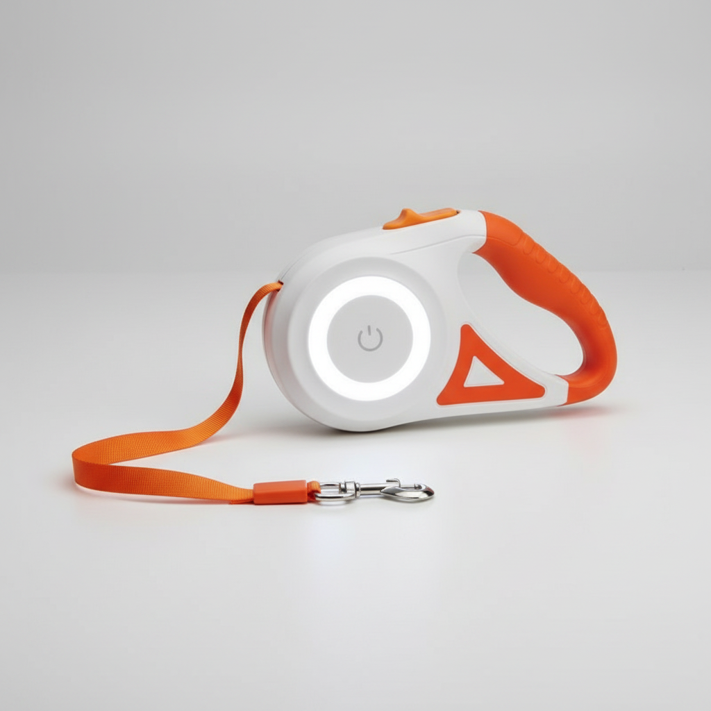 Laisse Balades Éclairées avec LED intégrée pour chien