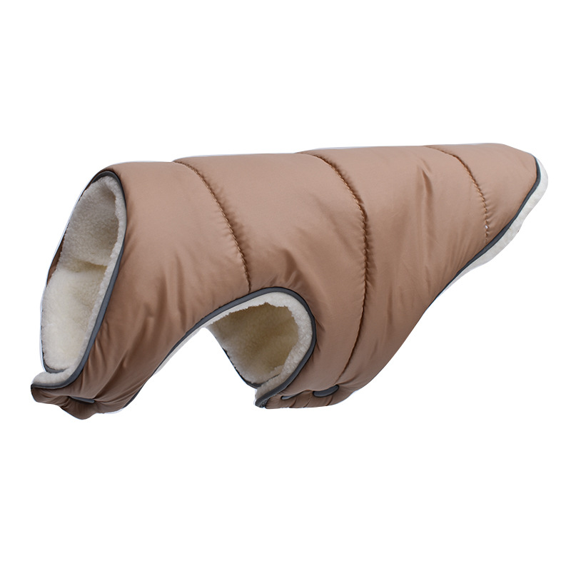 Doudoune Glacera café pour chien, chaude et imperméable
