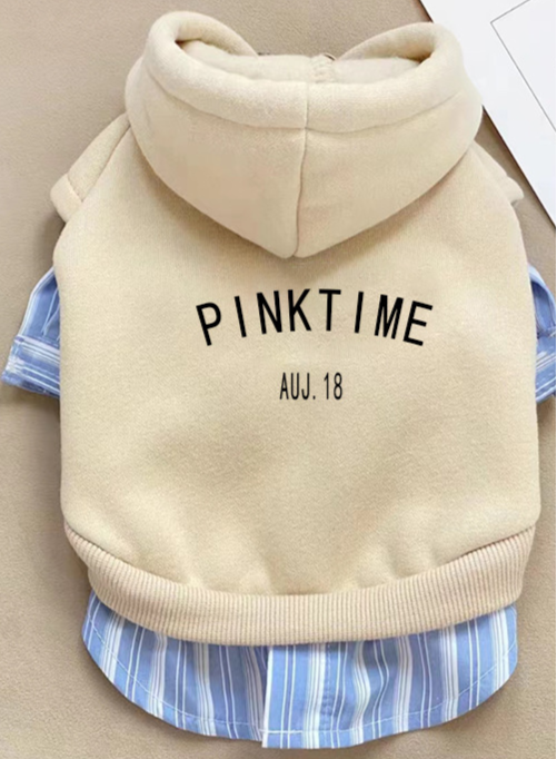 Zoom sur le Sweat Color Time pour chien, motifs colorés et tissu doux