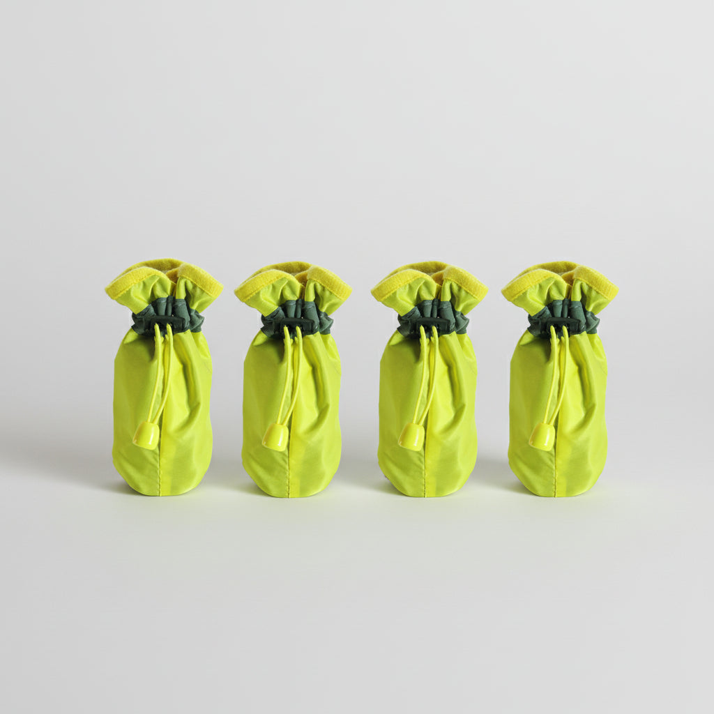Chaussure pour chien imperméable jaune