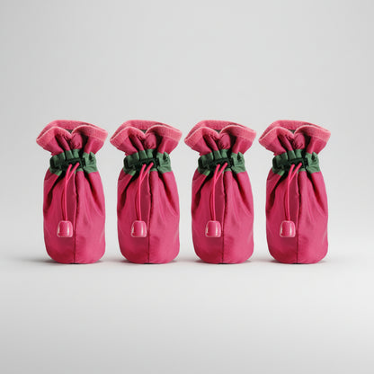 Chaussure pour chien imperméable rose
