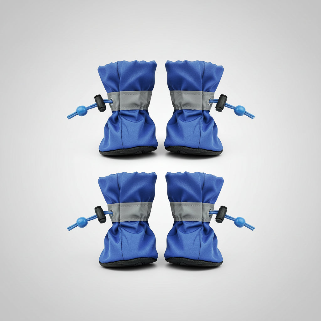 Chaussure pour chien imperméable bleu