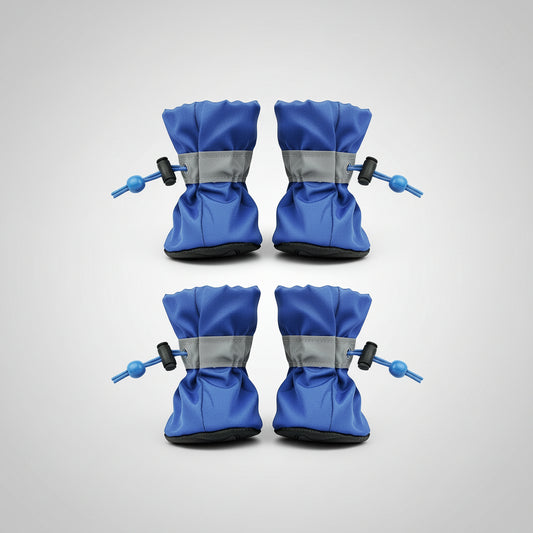 Chaussure pour chien imperméable bleu