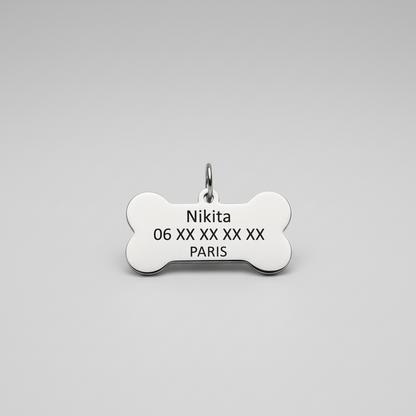 Médaille pour Chien – Pet ID Personnalisable avec Gravure