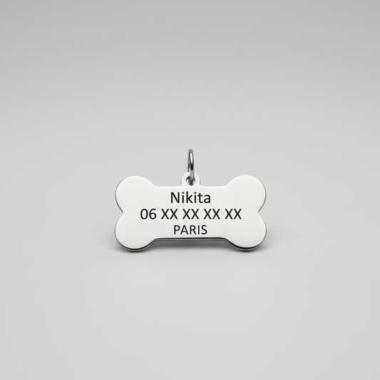 Médaille pour Chien – Pet ID Personnalisable avec Gravure