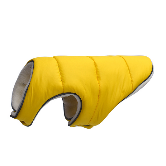 Doudoune Glacera jaune pour chien, chaude et imperméable