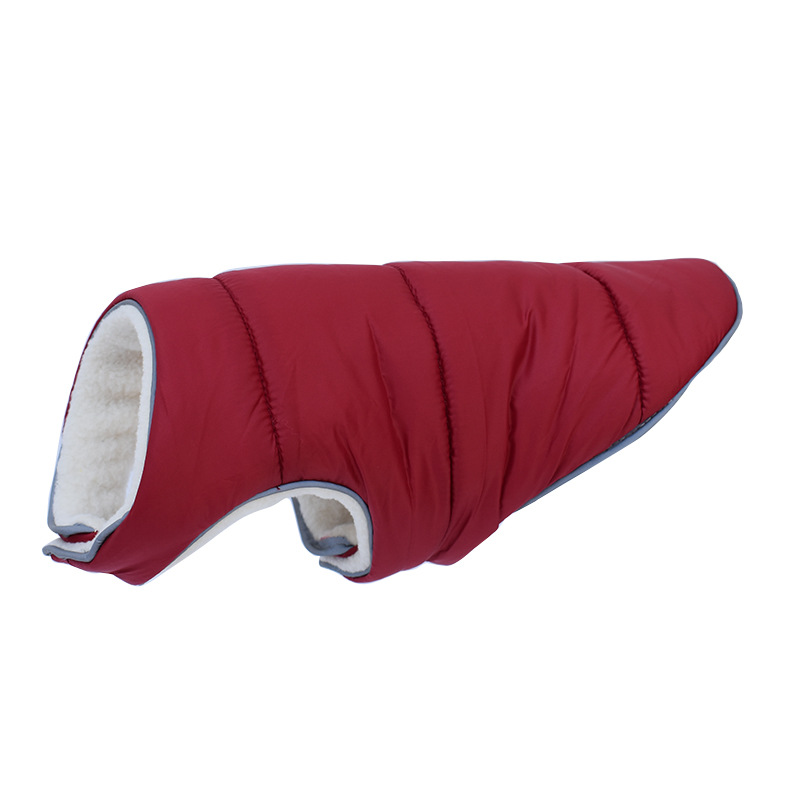 Doudoune Glacera rouge pour chien, chaude et imperméable