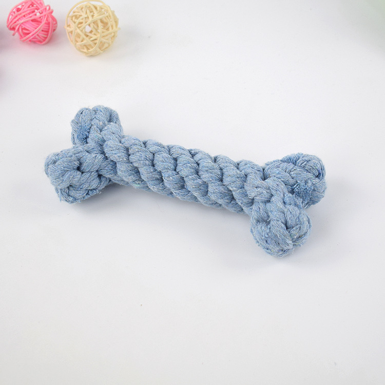 Jouet à mâcher pour chien, en corde tressée avec nœuds
