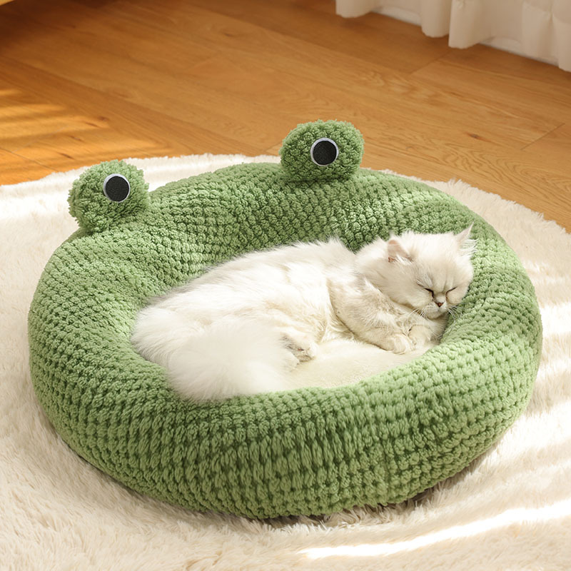 Panier original en forme de grenouille pour animaux 